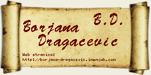 Borjana Dragačević vizit kartica